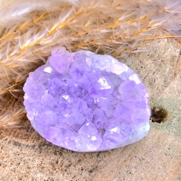 Nature Amethyst Cluster Hand Carved Cute Hedgehog Decor Figure - Picture 10 of 10